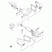 Схема вузла: Поворотники (Model t/v/w/x) для Suzuki GSF600 Bandit