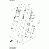 Схема вузла: Вилка передньої осі (Sfv650L5 E03) для Suzuki SFV650 Gladius