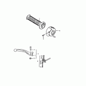 Схема узла: Правый пульт управления рулевой для Suzuki GS1000