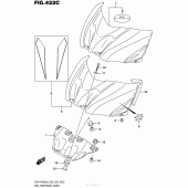 Схема вузла: Накладка паливного бака (Gsx-R1000L6 E33) для Suzuki GSX-R1000