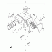 Схема узла: Воздушный фильтр для Suzuki DR650 DR650RSE