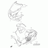 Схема вузла: Передній обтічник (Model r m18) для Suzuki GSX-R1100