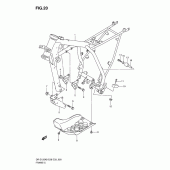Схема узла: Рама для Suzuki DR-Z125 DR-Z125