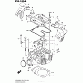Схема вузла: Головка циліндра (Задня) для Suzuki VZR1800 Boulevard M109R BOSS