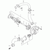 Схема вузла: Водяний насос Suzuki VX800 VX800