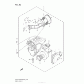 Схема узла: Воздушный фильтр для Suzuki DR-Z125 DR-Z125L