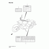 Схема вузла: Інформаційні наклейки (Vl800tl1 e33) для Suzuki VL800 Boulevard C50T