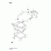 Схема узла: Цилиндр для Suzuki DR-Z400 DR-Z400S