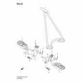 Схема вузла: Підніжки для Suzuki RM-Z250