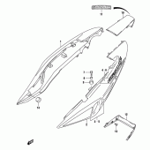 Схема вузла: Бічні панелі (Gs500fk4/fuk4) для Suzuki GS500