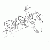 Схема узла: Задний фонарь (Стоп-сигнал) (E2,  e4,  e15,  e21,  e25) для Suzuki DR400