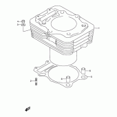 Схема вузла: Циліндр для Suzuki DR250