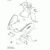 Схема вузла: Нижні молдінги (Спідниці) (Model x) для Suzuki UC125 Epicuro