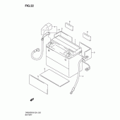 Схема вузла: Акумулятор для Suzuki DR650 DR650SE