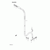 Схема узла: Передний тормозной шланг (Model l/m) для Suzuki RM125