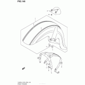Схема узла: Переднее крыло (Vl800Cl3 E28) для Suzuki VL800 Boulevard C50T