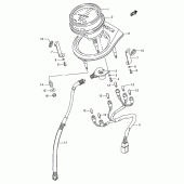 Схема вузла: Спідометр для Suzuki LS650 Savage