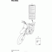 Схема вузла: Інформаційні наклейки (Rm-Z250L6 E03) для Suzuki RM-Z250
