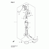 Схема узла: Топливный насос для Suzuki GSX-R750