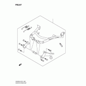 Схема вузла: Центральна підставка (Optional) для Suzuki DL650 V-Strom