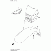 Схема узла: Кожух фары для Suzuki DR650 DR650SE