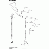 Схема узла: Руль & Тросики для Suzuki DR-Z400 DR-Z400SM