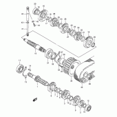 Схема вузла: Трансмісія для Suzuki LS650 Boulevard S40
