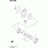 Схема вузла: Балансувальний вал для Suzuki DR-Z400 DR-Z400SM