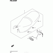Схема вузла: Seat (Dl650Xal6 E03) для Suzuki DL650 V-Strom