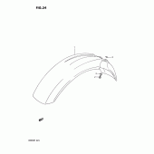 Схема узла: Переднее крыло для Suzuki DR250