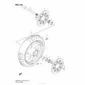 Схема узла: Переднее колесо (Vzr1800L4 E03) для Suzuki VZR1800 Boulevard M109R