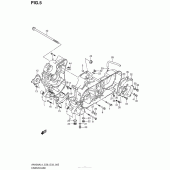 Схема вузла: Картер двигуна для Suzuki AN400 Burgman (EU analogue of SkyWave)
