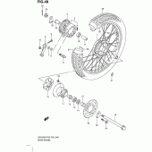 Схема узла: Заднее колесо для Suzuki GZ250 Marauder
