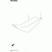 Схема вузла: Сидіння для Suzuki DR-Z70