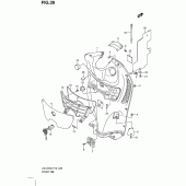 Схема узла: Передний бардачок для Suzuki UX125 Sixteen