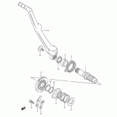 Схема узла: Кикстартер для Suzuki RM250