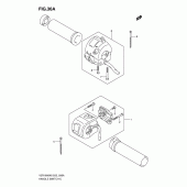 Схема узла: Пульт управления рулевой (Vzr1800nk8/nk9/nu2k8/nufk9) для Suzuki VZR1800 Intruder M1800R/ Boulevard M109R