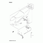 Схема вузла: Сидіння для Suzuki GS500