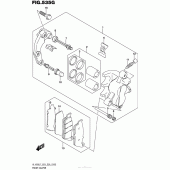 Схема вузла: Передній гальмівний супорт (Vl1500Tl7 E33) для Suzuki VL1500 Boulevard C90T BOSS