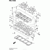 Схема узла: Головка цилиндра для Suzuki GSX1300 Hayabusa