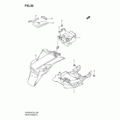 Схема узла: Заднее крыло (With abs) для Suzuki SV650