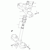 Схема вузла: Рульова траверса для Suzuki RM250
