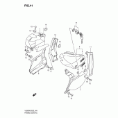 Схема вузла: Бічні панелі (Model k6) для Suzuki VL800 Intruder C800C/Boulevard C50C