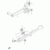 Схема вузла: Підставка для Suzuki RF600
