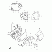Схема узла: Крышки картера для Suzuki VL250 Intruder LC