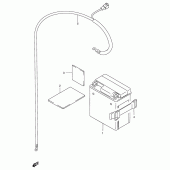 Схема вузла: Акумулятор для Suzuki DR200 DR200SE