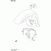 Схема узла: Переднее крыло (Vl800L3 E33) для Suzuki VL800 Boulevard C50T