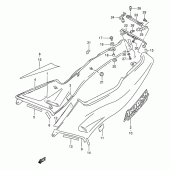 Схема вузла: Бічні панелі (Model p/r/t) для Suzuki GSX250 Across