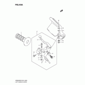 Схема вузла: Ліва ручка керма (Model l0) для Suzuki DR650 DR650SE