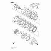Схема узла: Сцепление для Suzuki AN650 Burgman (EU analogue of SkyWave)